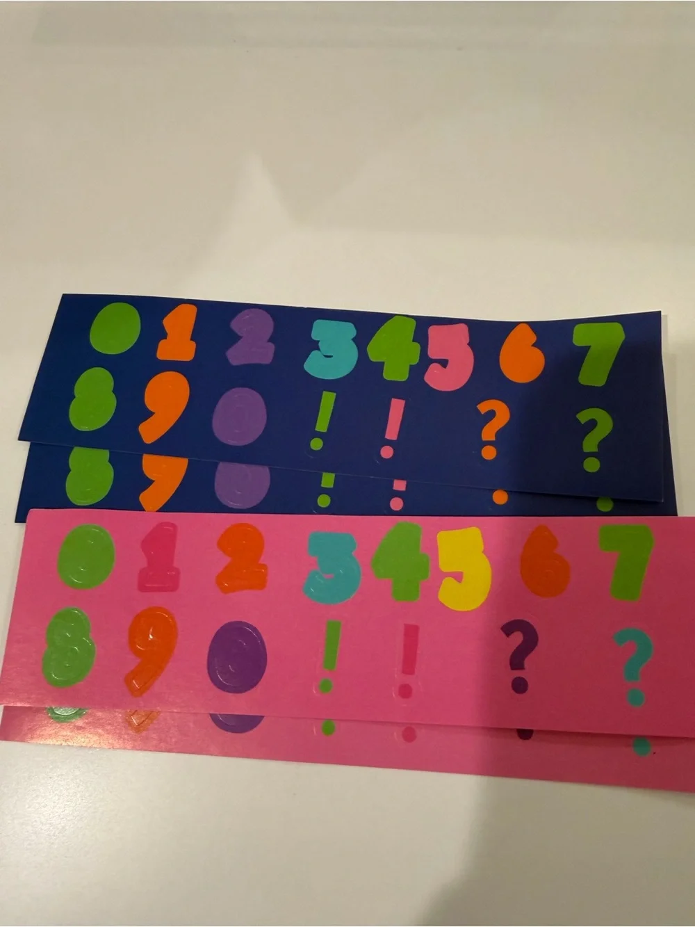Multicolor Glitter Foam Number Stickers - Assorted Colors